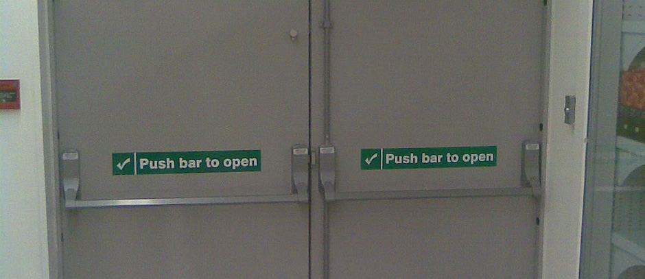 fire exit doors